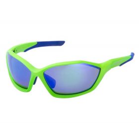 SHIMANO brýle S71X, polarizovaná skla, neónová zelená/modrá