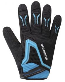 SHIMANO FREERIDE rukavice, černá/ modrá, XXL