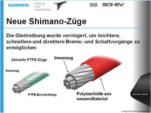 SHIMANO brzdové lanko DURA-ACE BC-9000 silniční 1000 mm 800 mm nerzez ocel/PFA přední bílá