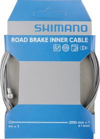 SHIMANO brzdové lanko s povlakem SIL-TEC 1,6x2050 mm nerez ocel + koncovky