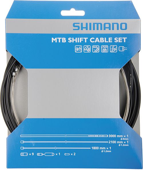 SHIMANO MTB řadící set OT-SP41 z nerez oceli 3000mm, 1,2mm x 2100/1800mm, černý