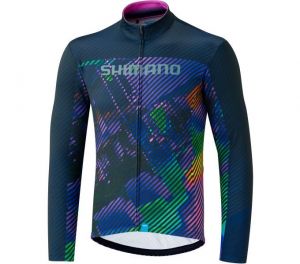 SHIMANO TEAM LS dres, fialový, XL