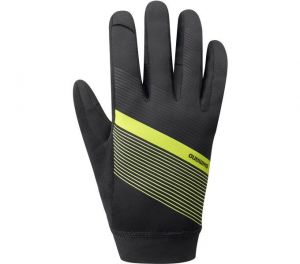 SHIMANO WIND CONTROL rukavice (10°C), neonově žlutá, L