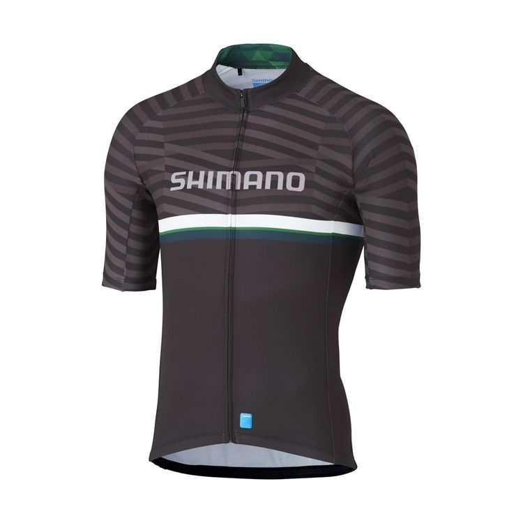 SHIMANO TEAM dres, černý/zelený, L