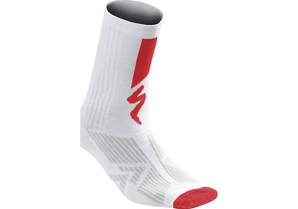 ponožky specialized SL Elite 2018 WHITE/RED L