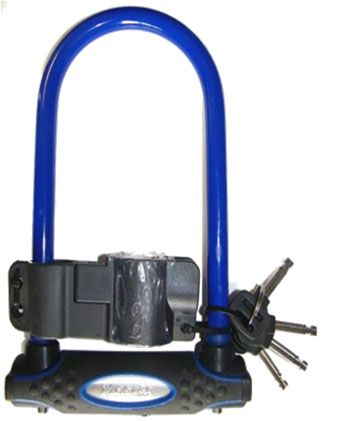 MasterLock zámek podkova, 13 mm x 210 mm x 110 mm, klíč, modrá (8195)