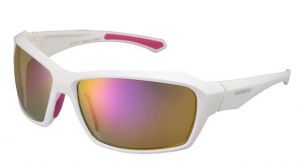 SHIMANO brýle S22X, bílá/Pink, skla kouřová červená