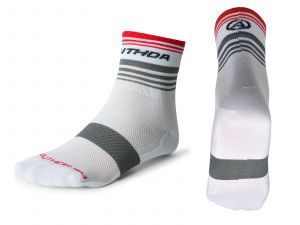 AUTHOR Ponožky ProLite X0 XL 43-46 (bílá/šedá/červená)
