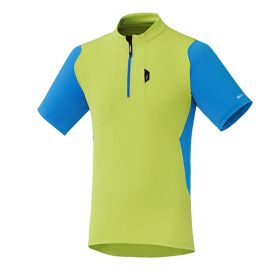 SHIMANO Touring Jersey, Electric Green, L