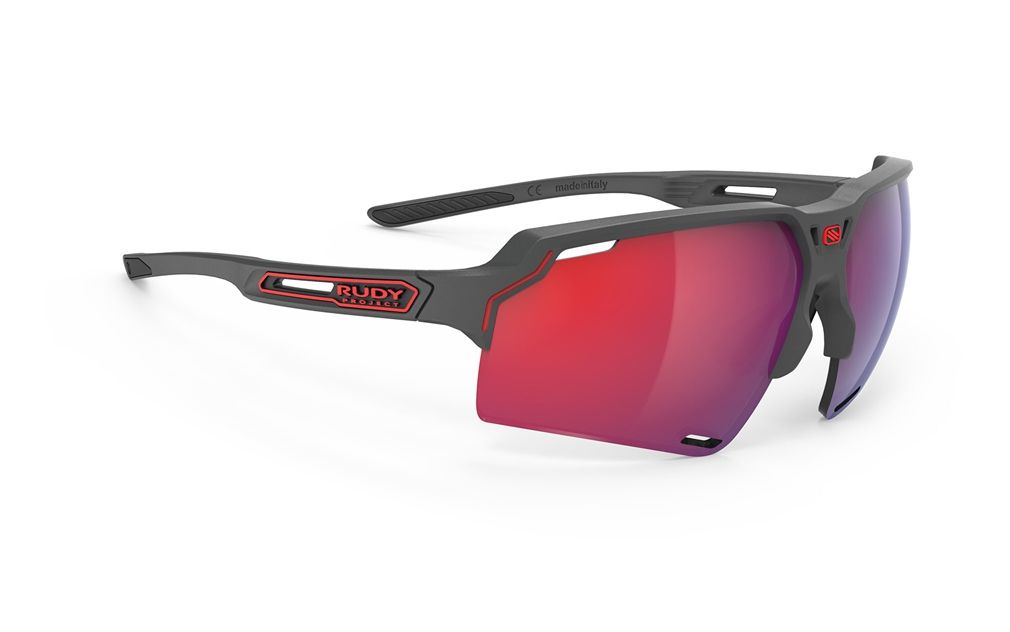 sportovní brýle Rudy Project Deltabeat Charcoal Matte Rp Optics Ml Red