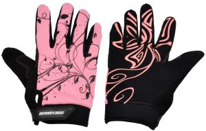 rukavice MAXBIKE celoprsté lady růžové XXL