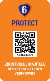 inteligentní známka PROTECT6 - oranžová