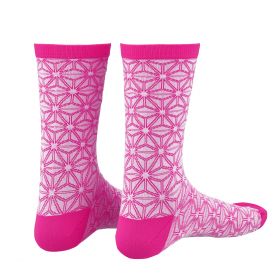ponožky Supacaz Asanoha bílo-růžové vel. L-XL