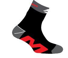 MERIDA - Ponožky   204  černo/červené  S
