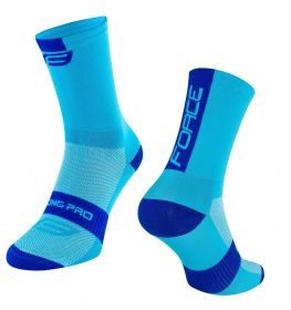 ponožky FORCE LONG PRO, modré L-XL/42-46