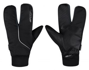rukavice zimní F HOT RAK PRO 3 prsté, černé XL