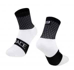 ponožky FORCE TRACE, černo-bílé L-XL/42-47