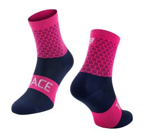 ponožky FORCE TRACE, růžovo-modré S-M/36-41