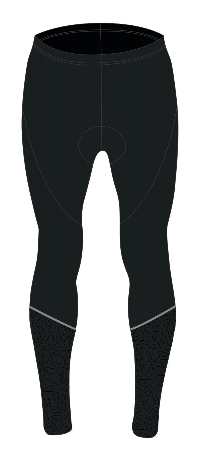 kalhoty FORCE MAZE do pasu s vložkou, černé M