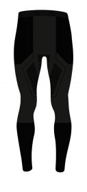 kalhoty funkční FORCE GRIM, černé M-L