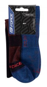 ponožky FORCE POLAR, modré S-M/36-41