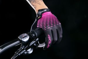 rukavice FORCE MTB ANGLE letní, růžovo-černé XL