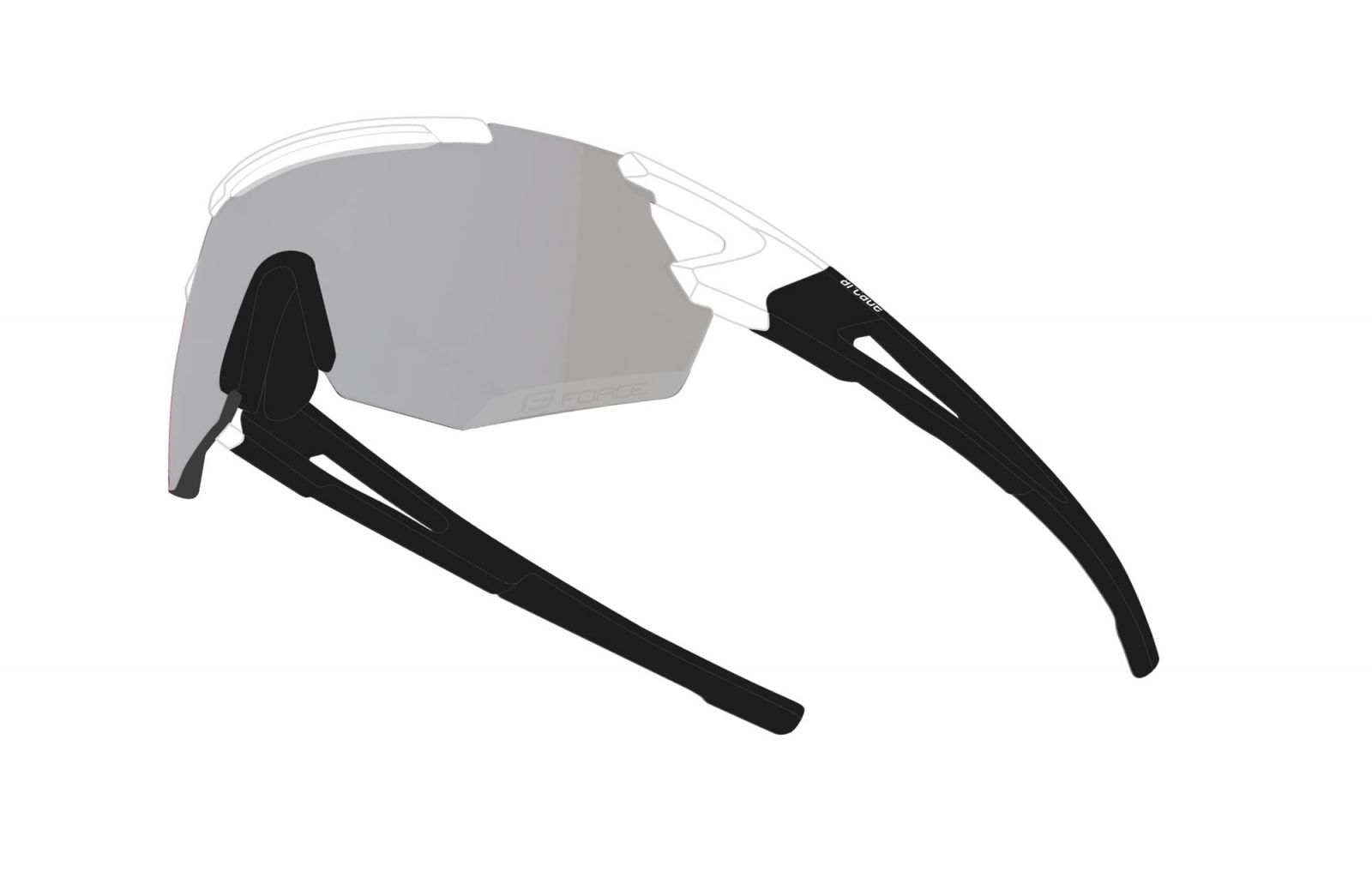 brýle F ARCADE,bílo-černé, fotochromatická skla FORCE