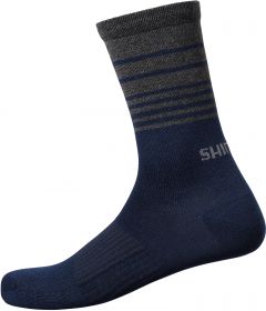 SHIMANO ORIGINAL WOOL TALL ponožky, navy, 45-48