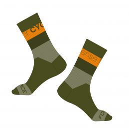 ponožky FORCE BLEND, khaki-žluté S-M/36-41