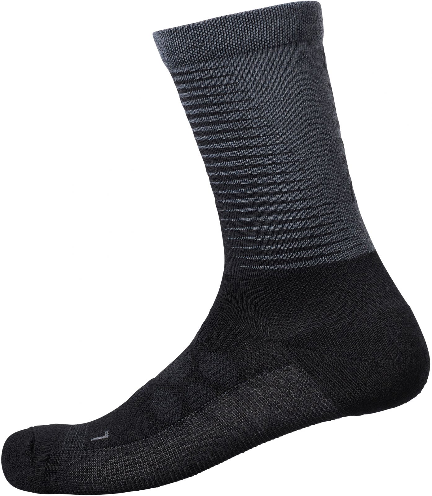 SHIMANO S-PHYRE MERINO TALL ponožky, černá/šedá, L-XL (45-48)