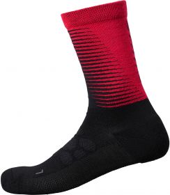 SHIMANO S-PHYRE MERINO TALL ponožky, červená, M-L (41-44)