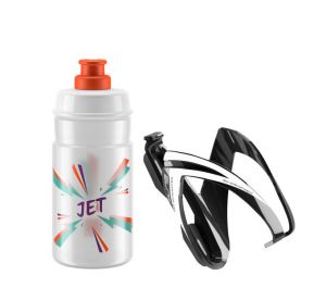 ELITE KIT CEO 24´ košík černý lesklý + láhev  JET čirá/oranžová, 350 ml