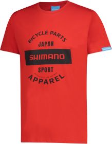 SHIMANO GRAPHIC TEE tričko, pánské, červená, XL