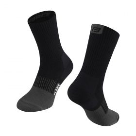 ponožky FORCE FLAKE, černo-šedé L-XL/42-47