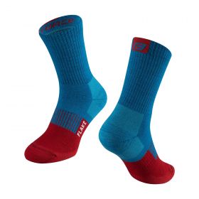 ponožky FORCE FLAKE termo, modro-červené S-M/36-41