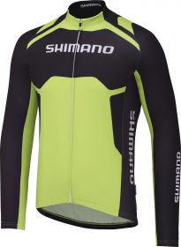 SHIMANO Thermal Print dres s dlouhým rukávem Team, Electric zelená, XL