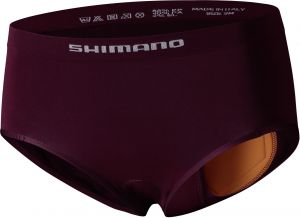 SHIMANO W'S LINER vnitřní kraťasy, dámské, bordeaux, L-XL