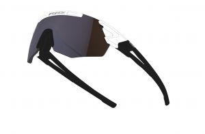 brýle F ARCADE,bílo-černé, černá polarizační skla FORCE
