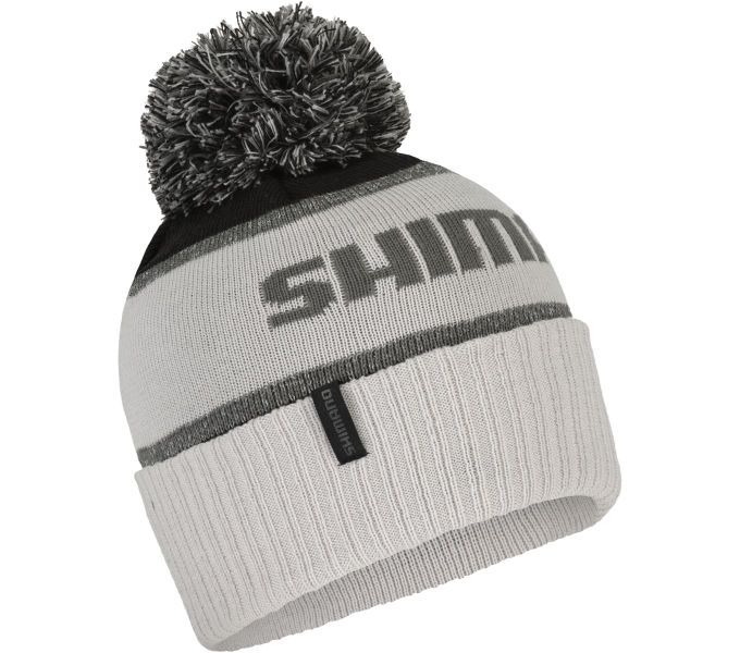 SHIMANO YUKI POM zimní čepice, černo/bílá