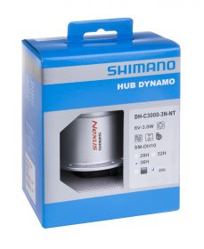 náboj SH DH-C3000 přední DYNAMEM 6V/3W 36 děr SHIMANO