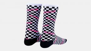 ponožky Specialized Supacaz SupaSox - Rad Sock Checkerz M