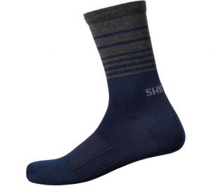 SHIMANO ORIGINAL WOOL TALL ponožky, navy, M-L (41-44)