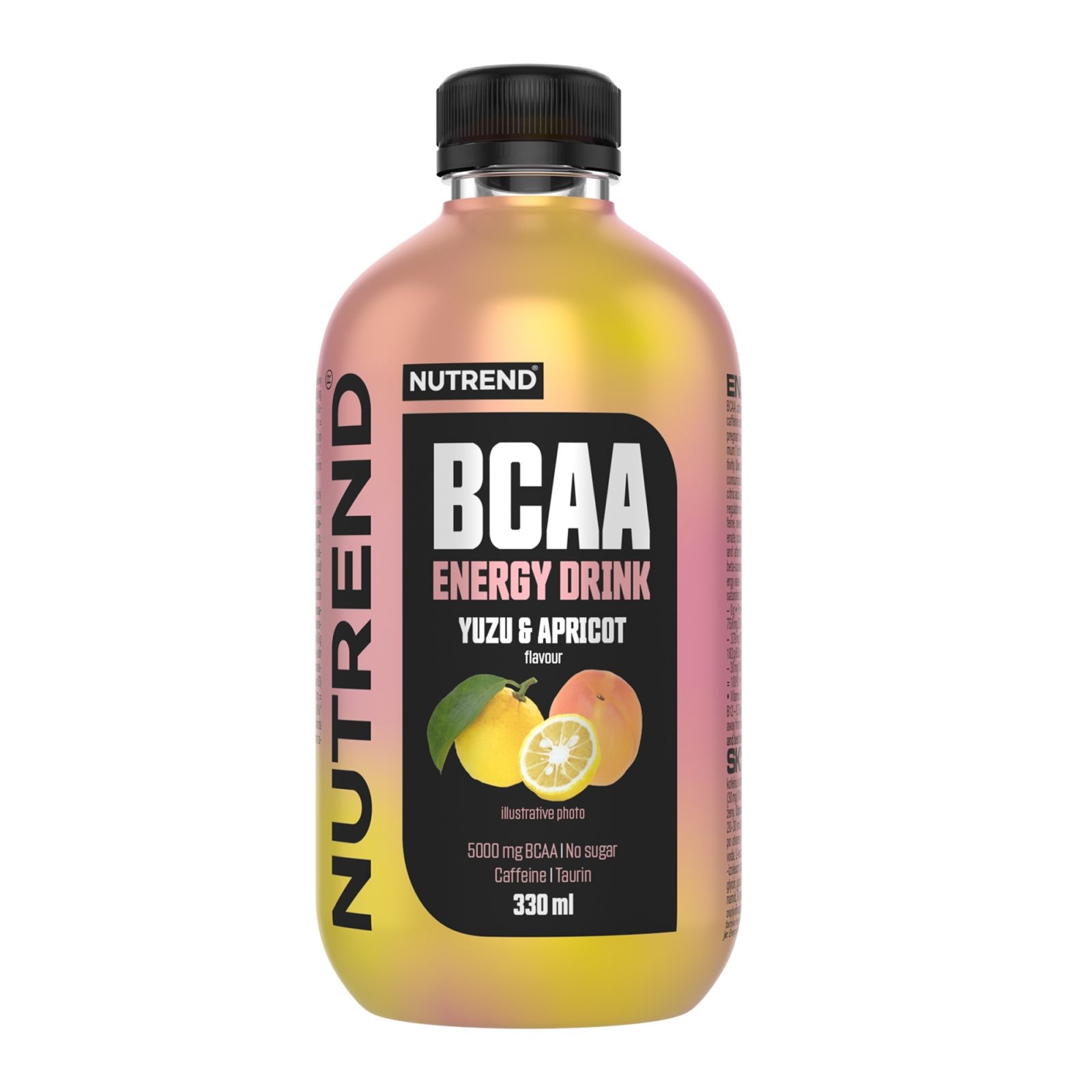 BCAA Energy Drink, 330 ml yuzu a meruňka NUTREND